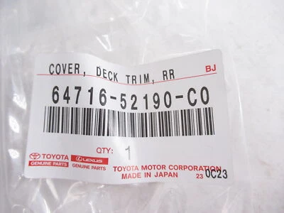Tapicería trasera genuina OEM Toyota 64716-52190-C0 2012-2019 Prius C Foto 1 de 4