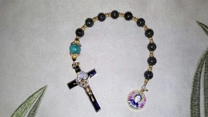 St. Gemma Galgani Limited Edition Royal Precious Decade Relic Rosary - Picture 1 of 6