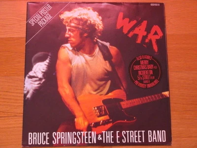 12" BRUCE SPRINGSTEEN UK edition special poster package WAR INCIDENT ON 57TH ST - Image 1 of 4