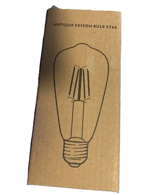 New/Open Box, LED Antique Edison Bulb ST64/ E26/ 4 WATT/ 2700k - Image 1 of 2