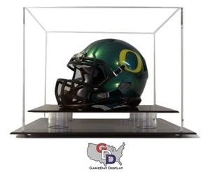 Acrylic Table Counter or Desk top Mini Helmet Display Case NFL NCAA UV Protect - Picture 1 of 4