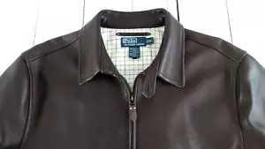 NICE! $798 Men's POLO RALPH LAUREN Brown Fine Leather Jacket Coat Blazer Size XL - Picture 1 of 12