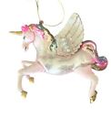 Winged Unicorn Glass Ornament Pegacorn Horse Pony Fairy Fairytale Disney Magic