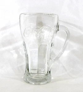 Libbey Coca Cola Thick Heavy Clear Glass 16 oz Contoured Glass Mug - Picture 1 of 8