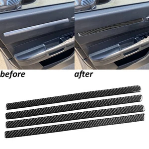 4Pcs Real Carbon Fiber Interior Door Panel Trim For Dodge Magnum Charger 08-10 - Bild 1 von 11