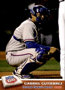 2007 Inland Empire 66ers Grandstand #14 Gabriel Gutierrez Guasave Mexico MX Cad