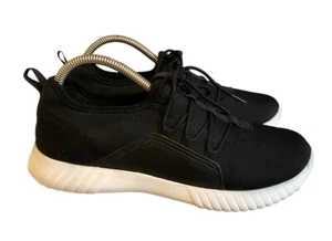 Clarks Negro Artesanal Cojín Entrenadores Cómodos Con Cordones Para Mujer Talla UK 5 - Imagen 1 de 11