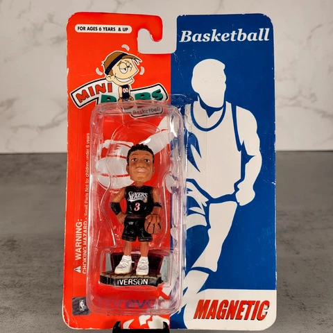 Vintage ALLEN IVERSON Mini Bobs Bobblehead Magnet Forever Collectible Rare Cover