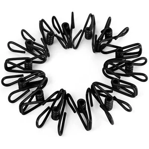 30 Pack Black Chip Bag Clips for Food - PVC 2 Inch Coated Sealer for Sealing ... - Picture 1 of 6