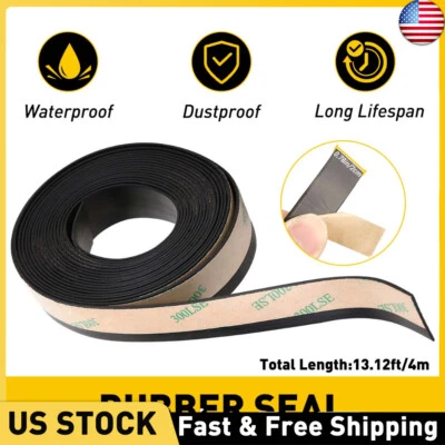 Tira de sellado de goma 4M protector de ventana de puerta de coche borde de sellado impermeable para Toyota Foto 1 de 4