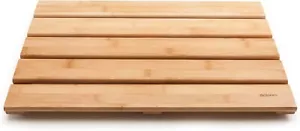New GOBAM Natural Bamboo Non-Slip Shower & Bath Mat Spa Sauna Pool 19.7" x 13" - Picture 1 of 5