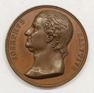 Giuseppe A. Saluzzo Torino 1810 medaglia AE mm 44 gr. 40,88 Opus Galeazzi e.1628 - Picture 1 of 2