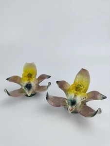 Vintage DARBYSHIRE WARE Orchid Salt & Pepper Shakers WEST AUSTRALIAN POTTERY - Picture 1 of 17