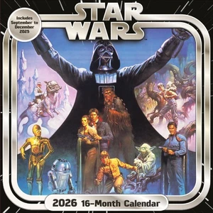 Star Wars 2026 quadratischer Wandkalender 30 cm x 30 cm, offiziell lizenziert, Disney - Bild 1 von 3