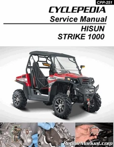 Manual de servicio impreso Hisun Strike 1000 UTV USADO por Cyclepedia: UCPP-251 - Imagen 1 de 1