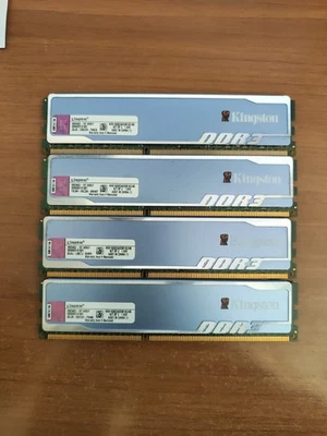 4x 2GB Kingston Hyper blu. KHX1600C9AD3B1K2/4G 4GB DDR3 1600MHz PC3-12800U RAM - Immagine 1 di 2