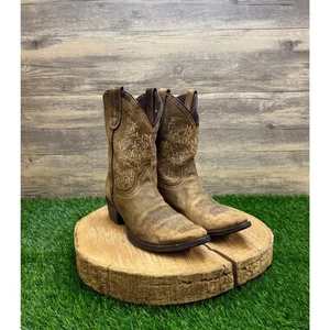 Dan Post Youth - Size 4D - Brown Soft Leather Cowboy Boots Style DPC3213 - Picture 1 of 9