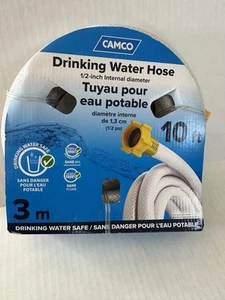 CAMCO RV Camper Drinking Water Safe Hose 1/2" Internal Diam. 10ft BPA Lead Free - Picture 1 of 6