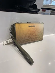 MICHAEL KORS Jet Set Large Ombré Signature Logo Wristlet Phone Holder Wallet - Bild 1 von 19