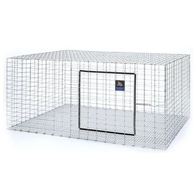 Little Giant Wire Rabbit Hutch Pet Lodge com Corpo Galvanizado e Protetores de Porta (Caixa Aberta) - Imagem 1 de 4