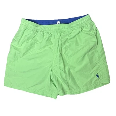 Мужские зеленые плавки шорты на шнурке Polo Ralph Lauren размер XL - Изображение 1 из 4