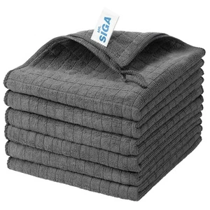 Microfiber Cleaning Cloth, All-Purpose Cleaning Towels, Pack of 6, Size 13.8 ... - Picture 1 of 7