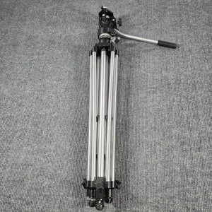 Vintage Bogen 3046 Tripod Made in Italy Manfrotto Aluminum Professional Video Ph - Picture 1 of 22