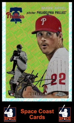 2023 年 Topps Chrome 白金周年纪念 #99 Mark Appel Topps 折射器 #/499 — 第 1/2 张图片