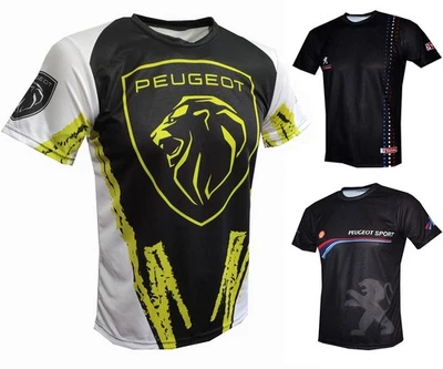 T-shirt Peugeot Sport Motorsport Racing Tuning Rally Race Street maglietta grafica 8 - Immagine 1 di 3
