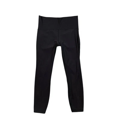 Leggings Lululemon para mujer 10 negros destinados a moverse panel de malla floral 7/8 Foto 1 de 4