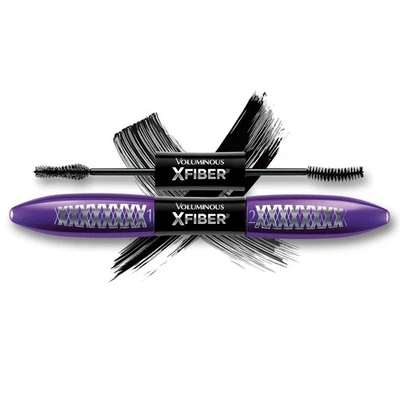 LOREAL Voluminous X Fiber Mascara + primer  BLACKEST BLACK 213 washable - Image 1 of 2