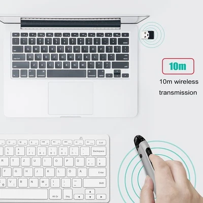 2.4GHz PR‑06 Pocket Pen Mouse Optical Wireless Handwriting Mice For Phone Laptop - Image 1 of 4