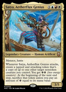 [MTG] Satya, Aetherflux Genius (lámina) (0003) (M3C) casi nuevo - Imagen 1 de 1