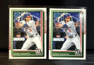 (2) 2025 Donruss Rated Rookie Dylan Crews #54 RC Washington Nationals Lot of 2 - Picture 1 of 2