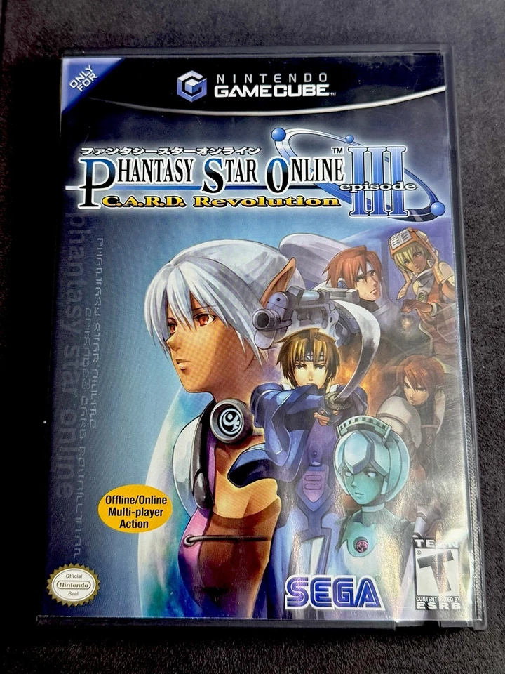 Phantasy Star Online: Episode III C.A.R.D. Revolution - GameCube - CIB w/ Reg - Image 1 of 4