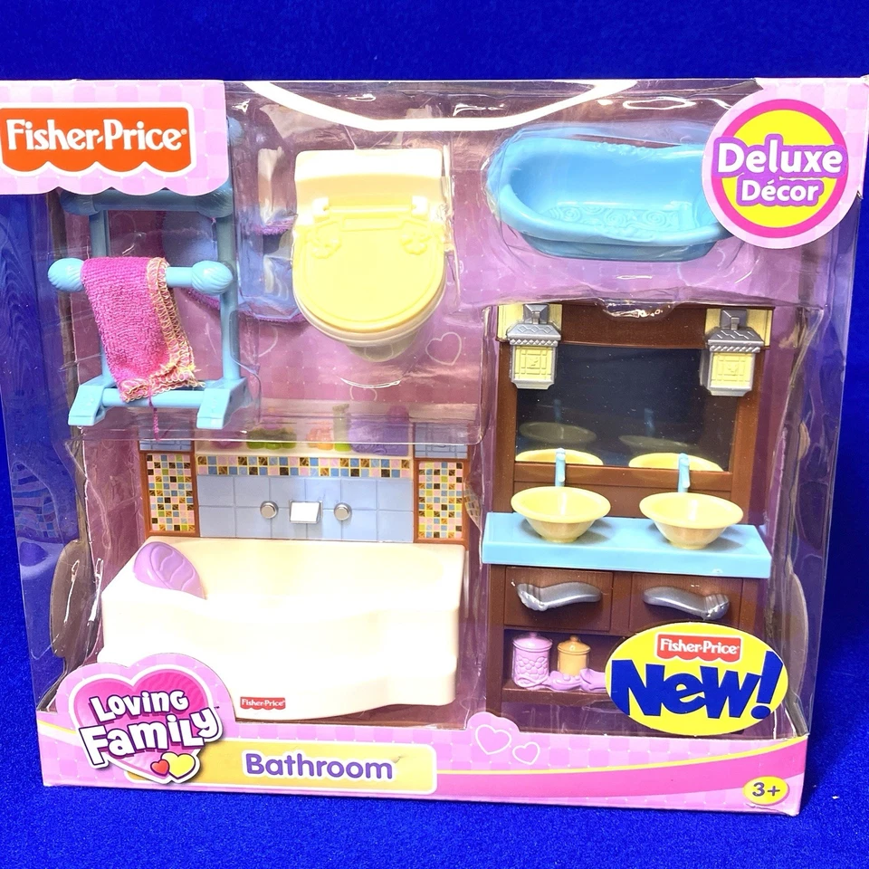BATHROOM Deluxe Decor -- Loving Family dollhouse furniture NEW - Image 1 of 1
