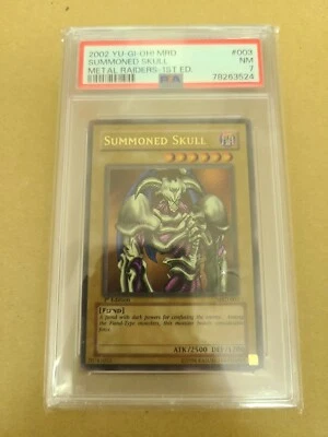 Yugioh - Summoned Skull - Ultra 1st - Metal Raiders - Near Mint - PSA 7 - Image 1 of 2