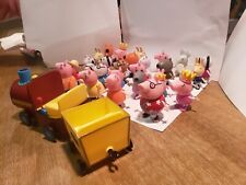 28 Piece Used Peppa Pig Collection with Train