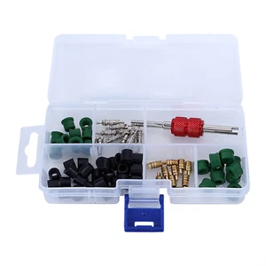 71pcs A/C Valve Core Kit Universal Air Conditioning Removal Tool Kit For Aut KRI - Picture 1 of 7