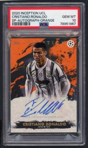 Topps UCL Inception - PSA 10 Cristiano Ronaldo SP 3/5 - Orange Parallel - GEM MT - Picture 1 of 2