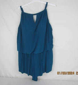 Women's UPF 50 High Neck Swim Romper with Pockets One Piece Swimsuit  17 - Picture 1 of 12