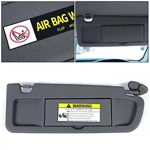 Dark Gray Sun Visor Passenger RH For Honda Civic 2006 2007 2008 2009 2010 2011 - Picture 1 of 13