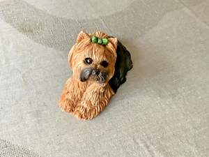Vintage 1984 Classic Critters Hund Yorkie Yorkshire Terrier Figur 8 Zoll - Bild 1 von 10