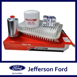 Genuine Ford FG + Mk2 FGX 6Cyl Turbo Service Kit Filters & Spark Plugs - Picture 1 of 6