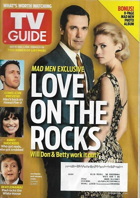 TV Guide Magazine July 19-August 1 2010 Jon Hamm January Jones Mad Men - Image 1 of 2