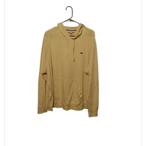 Lacoste Hooded T Shirt 4XL Butter Yellow Regular Fit Lightweight Casual Logo - Picture 1 of 10