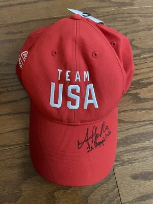 Raro Sombrero Athing Mu 2x Oro Olímpico Autografiado Equipo EE. UU. Con Etiquetas M/L Foto 1 de 4