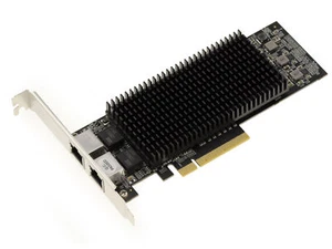 PCIe Réseau Dual Lan Ethernet 10 GB 2 PORTS RJ45 CHIPSET TEHUTI NETWORKS TN4010 - Photo 1/4