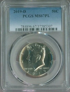 2019-D KENNEDY HALF PCGS MS-66 PL QUALITY✔️ - Picture 1 of 2