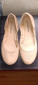 Lucky Brand Emmie Tan/Beige Neutral Flats Size 8.5 - Picture 1 of 8